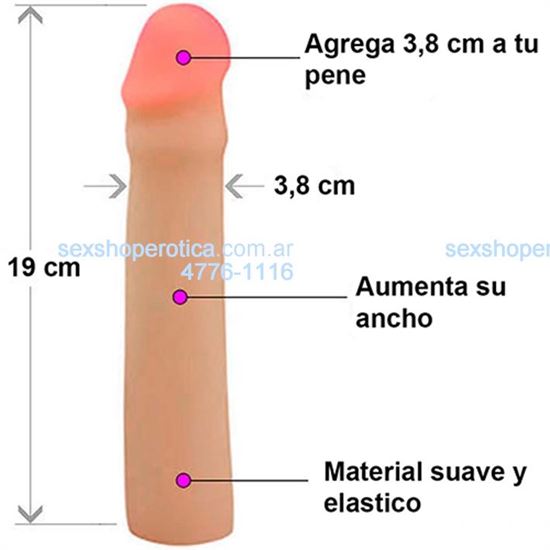 Funda Cyberskin con extensión de 1,5 pulgadas